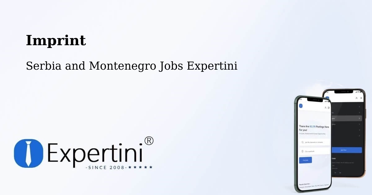 Imprint – Thunder Bay - Serbia and Montenegro Jobs Expertini