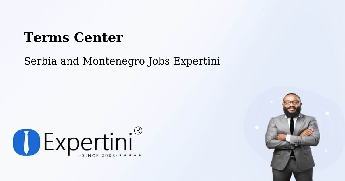 Terms of Service – Thunder Bay - Serbia and Montenegro Jobs Expertini
